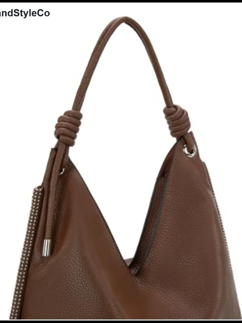 Slouchy Hobo Purse Women Large Vegan Leather Shoulder Bag Knotted Handle